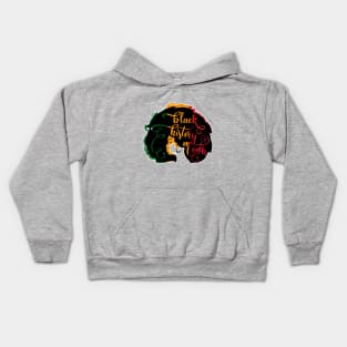 black history month head woman Kids Hoodie